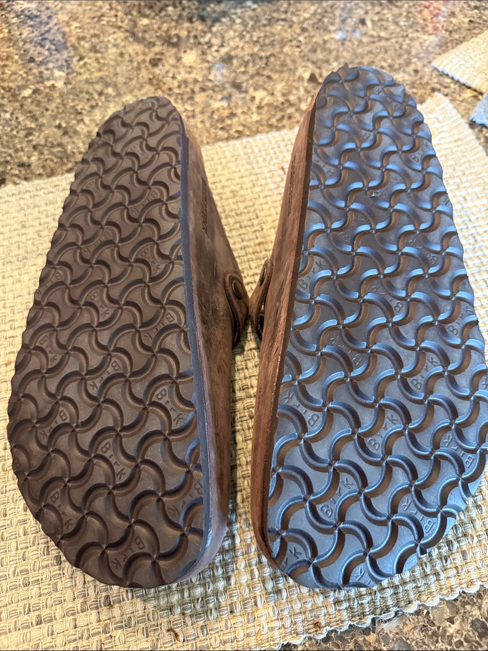 Birkenstock Men's Brown Nubuck Slip-On Clogs with Buckle - Picture 4 of 4